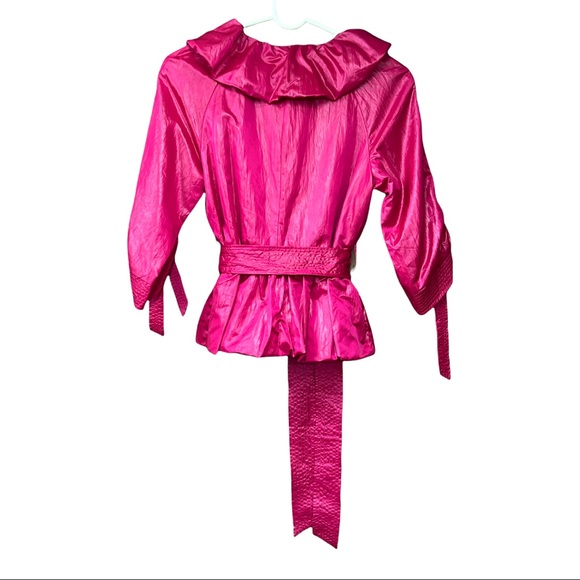 SzXS GiGi Florence Hot Pink Ruffle Jacket NWT - Picture 2 of 4